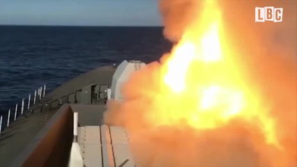 Incredible Footage Captures Royal Navy Missile Test Launch