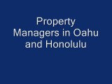 Property Managers in Oahu and Honolulu