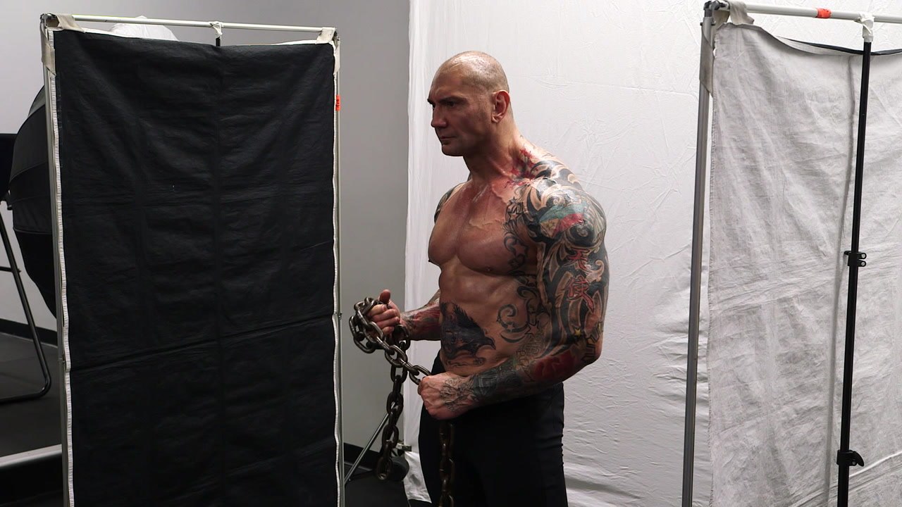 Behind the Scenes at the Dave Bautista Cover Shoot