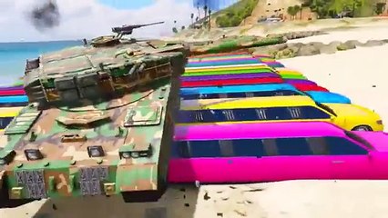 Спайдермен Полицейский & Цветные Лимузины & Танки , очень итересный мультик игра для детей