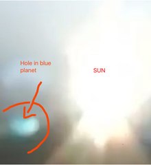 NIBIRU Blue Planet caught with a BIG Hole May 18 2017