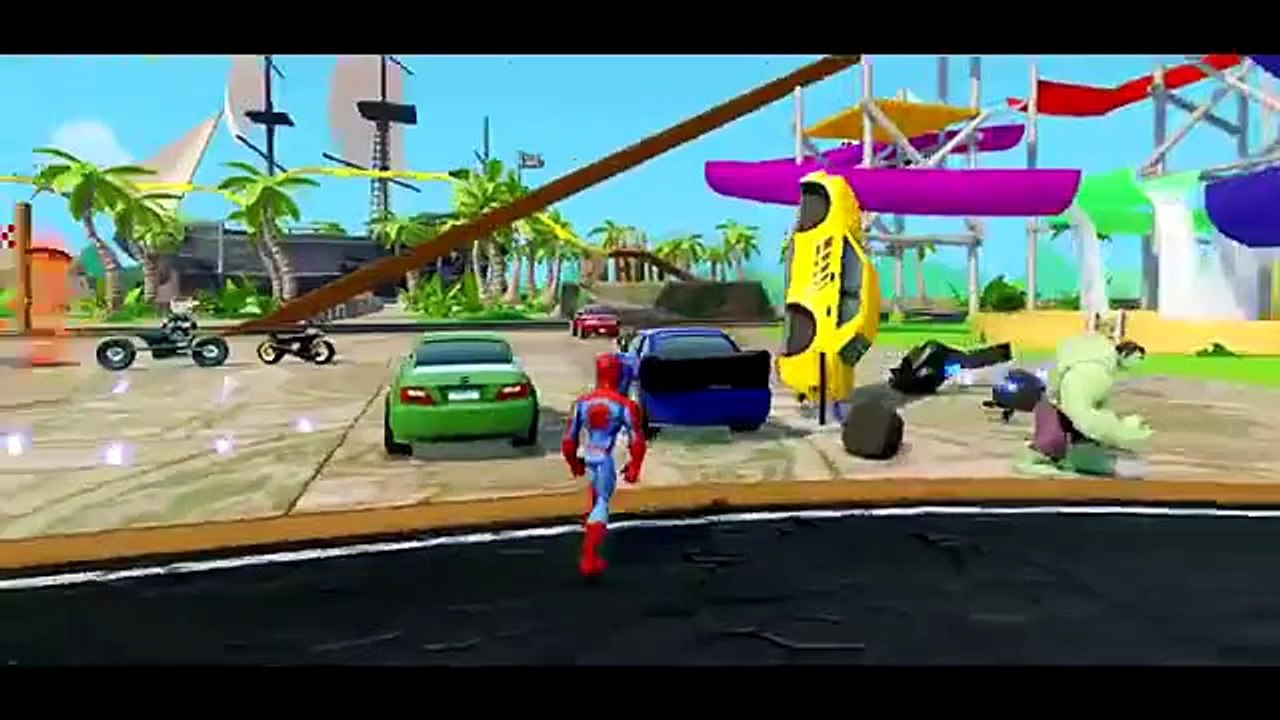 Халк & Эльза & Спайдермен & Железный Человек & Капитан Америка , мультик игра для детей -