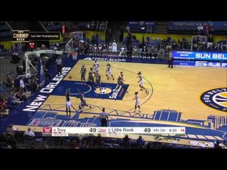 2016 Sun Belt Conference Women's Basketball Championship Highlights: Troy vs  Little Rock