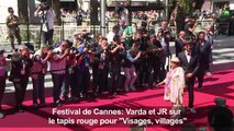 Cannes: Varda et JR sur le tapis rouge pour 