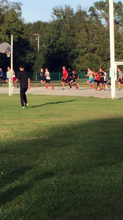 Lance Ong is behind in his running