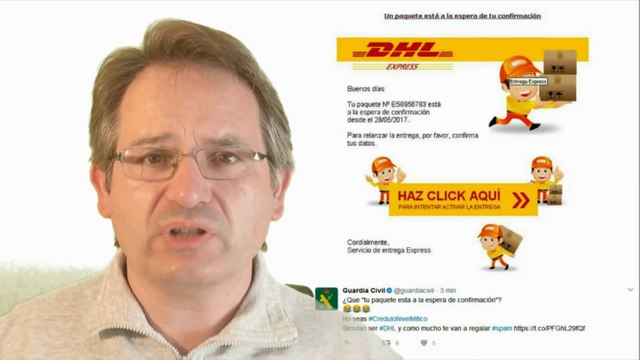 Alerta de phishing! oleada de falsos e-mails que afirman tener un paquete para entregar de DHL