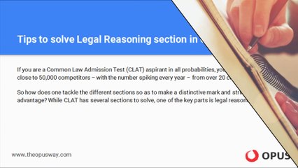TIPS TO SOLVE CLAT LEGAL REASONING