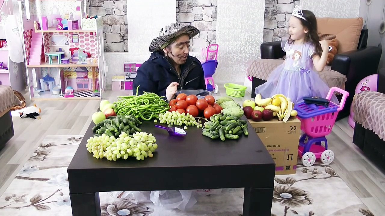 Pazarcılık Oynadık Prenses Sofia İle Çok Eğlendik Evcilik Oyunu