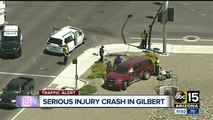Six taken to hospital after rollover wreck in Gilbert