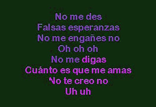 Christina Aguilera - Falsas Esperanzas (Karaoke)