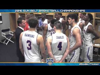 2016 Sun Belt Men's Basketball Championships: UT Arlington Quarterfinal Locker Room Celebration