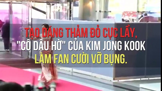 Tạo dáng thảm đỏ cực lầy, cô dâu hờ của Kim Jong Kook làm fan cười vỡ bụng.