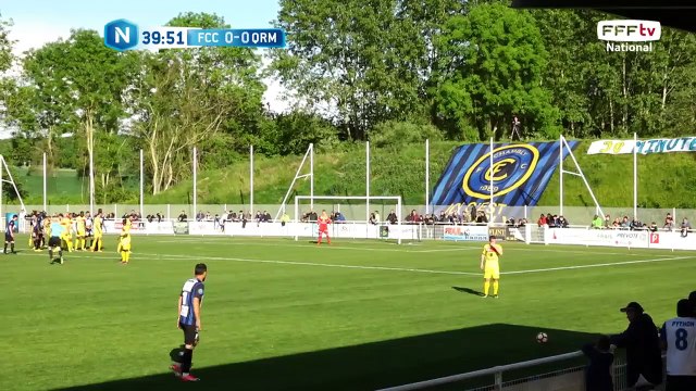 Coup franc très bien botté par Soubervie mais le ballon est bien dégagé par la défense
