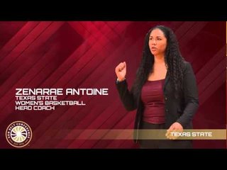Women's Basketball Championship Media Teleconference: Texas State Head Coach Zenarae Antoine