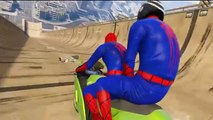 Spiderman dibujos animados sobre la moto para los niños! Poemas infantiles Canciones Videos para Niñ