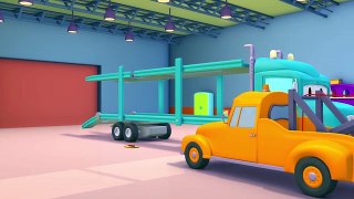 Tom la Grúa y el Porta Autos en Auto City  Dibujos animados para niños