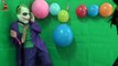 Batman and Joker balloon pump - Baby Finger Family Song for Learn Colors with Giant Balloons - Babies Nursery Rhymes