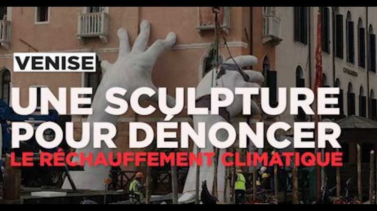 A Venise, une oeuvre d'art pour dénoncer le réchauffement climatique