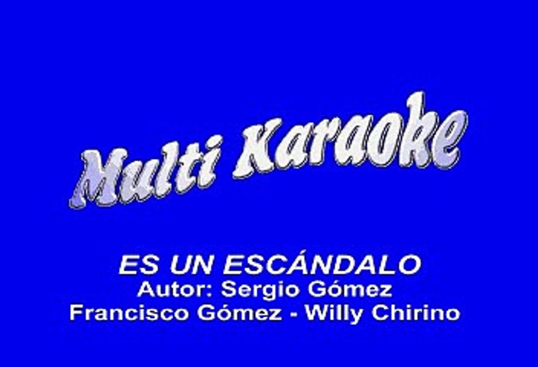 Crooked Stilo - Es Un Escándalo (Karaoke)