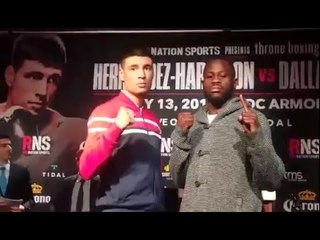 dusty harrison vs mike dallas jr faceoff! EsNews Boxing