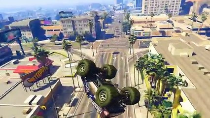 Монстр Трак и Человек Паук Детские мультфильм Развлекающие Мультфильмы для детей