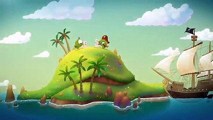 Learning colors with Om Nom - Coloring Book - Pirate Ship