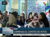 Comienza el recuento de votos en elecciones de Irán