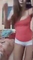 Girl Thai Beautiful Sexy 2015 dance in her bad room