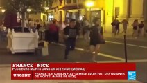 Images amateur  Attaque terroriste à Nice Un camion fonce dans la foule