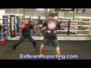 Saul Neno Rodriguez training 3 days before his fight - EsNews Boxing