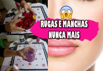 Скачать видео: Basta uma aplicação para acabar com rugas e manchas - Resultado 100% Garantido! Mascara de Rosas