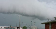Fast-Moving Wall Cloud Fills Sky Amid Alva, Oklahoma Storms