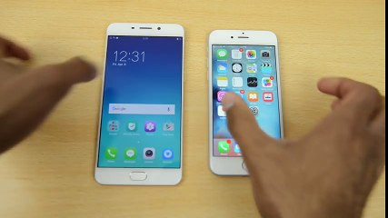 Oppo F1 Plus vs iPhone 6s - Fingerprint Scanner Speed Test