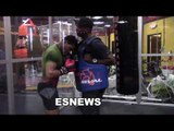 shawn porter in a high altitude chamber in his gym EsNews Boxing