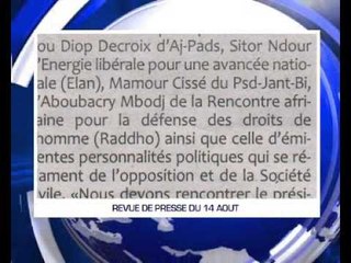 REVUE DE PRESSE WLF DU 14 AOUT 2014