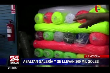 La Victoria: asaltan galería y se llevan 200 mil soles
