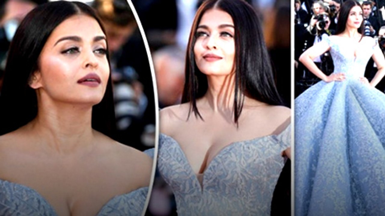 Aishwarya Rai Bachchan STUNS in CLEAVAGE Baring Gown at Cannes 2017