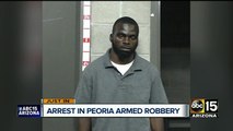 Peoria PD arrest man in armed robbery