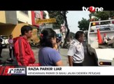 Razia Parkir Liar, Sejumlah Kendaraan Diderek Petugas