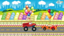 El Camión de bomberos es Rojo en la operación - Dibujo animado de coches - Carritos Para Niños