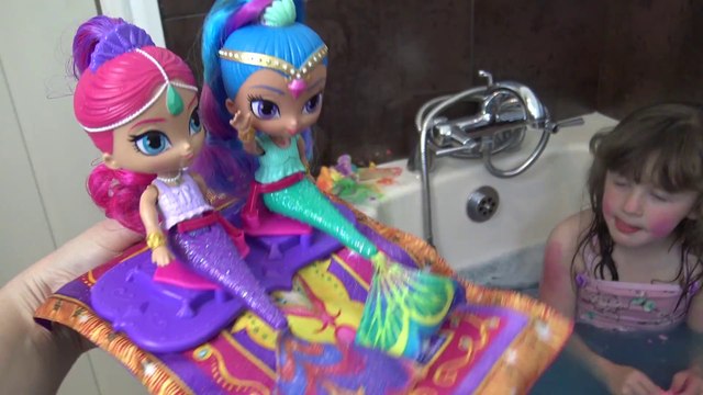Shimmer and Shine - Hora do banho - sereia Shine and Shine - Magia, Brilho e Diversão