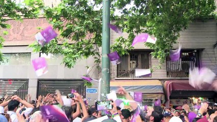 Nuit de fête à Téhéran pour célébrer la victoire de Rohani