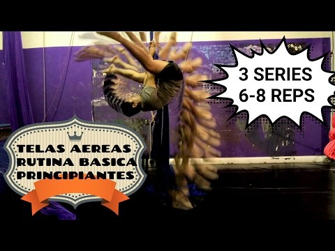 Volviendo a entrenar circo después de 4 años, telas aéreas principiantes, rutina básica 01
