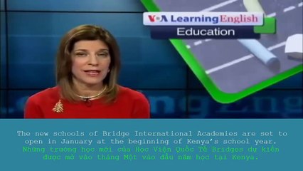 Học Tiếng Anh Qua Bản Tin VOA Song Ngữ - American Educators Have Big Dreams for Schools in Africa