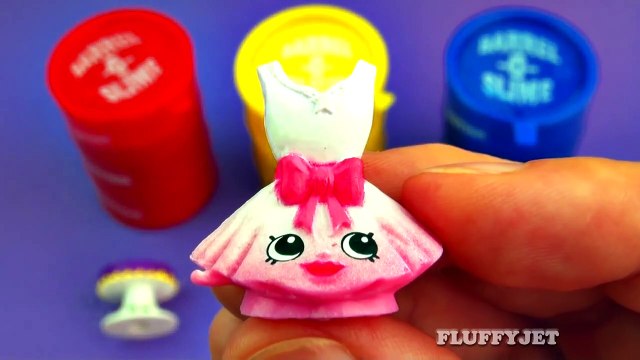 Learning Coloith Slime Barrel Surprise Shopkins for Children _ Play and