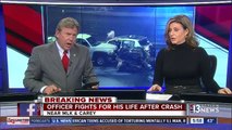 NLVPD officer critically injured in cra