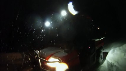 4 Kubota RTV Night Plow Half Throttle