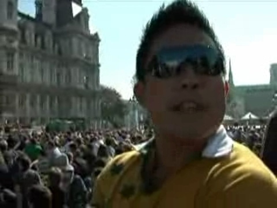 HOTEL DE VILLE RUGBY COUPE DU MONDE 2007 FRANCE ALL BLACKS