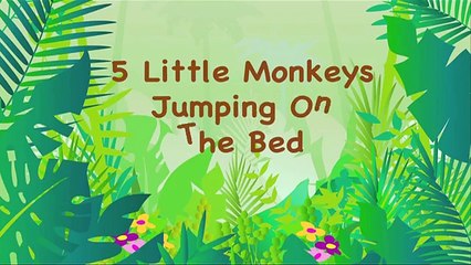 Five Little Monkeys Jumping on the Bed Nursery rHYMES WASSI 3