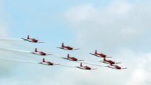 Swiss Air Force Super Puma and PC-7 Team at RIAT 18th July 2015
